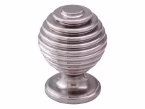 beehive knob in brushed nickel