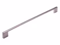 Slim D Square Handle 320mm in Brushed Nickel