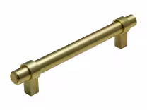 Strapped Bar handle in brushed brass