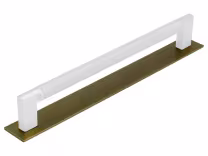 Venice Handle Backplates in aged brass