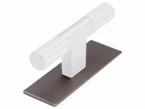 Venice T Bar Backplates in stainless steel