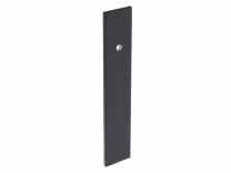 Knurled Flat Handle Backplate in matt black