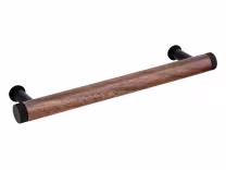 Hampstead Bar Handle in Walnut and matt black