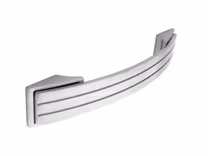 Bowes Line Bow Handle in brushed stainless steel effect