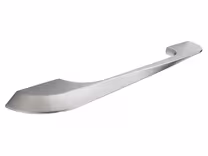 Ryton D Handle in brushed stainless steel