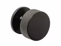 Knurled Knob Handle in matt black 
