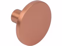 como knob in brushed copper