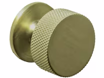 knurled knob in aged brass