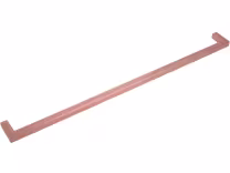 square d handle 320mm in brushed copper
