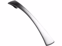 tapered bow handle in satin chrome