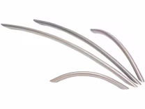 Bow Handle in brushed nickel