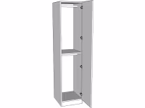 single wardrobe units with double hanging option