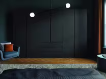 Knebworth Bedroom modern handleless design fitted wardrobe replacement doors