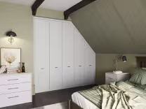 Helmsley Bedroom inframe shaker style replacement fitted wardrobe doors