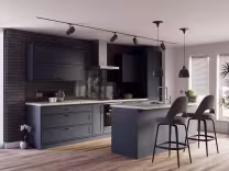 Mercia Super Matt indigo blue kitchen