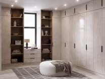 zurfiz ultragloss bedroom in porcelain gold