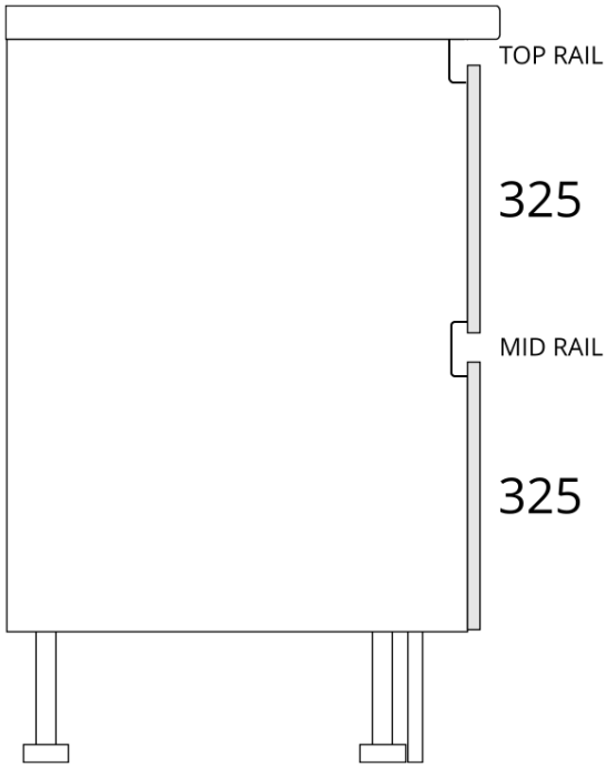 325 true handleless drawer pack guide