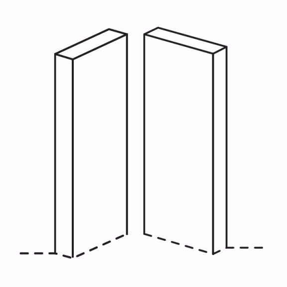 Remo PTO Corner Post 715x70x22mm