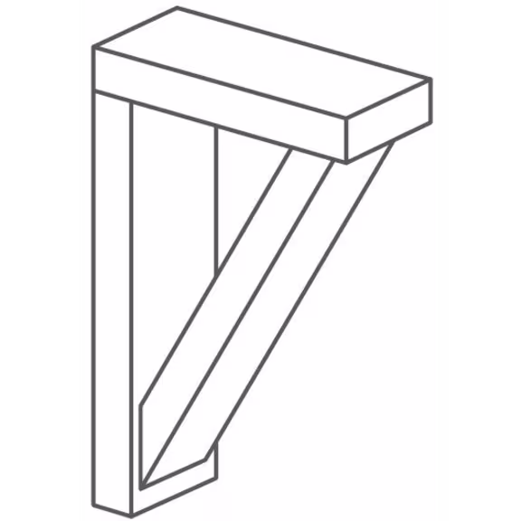 Hunton Shelf bracket 175x50x137mm