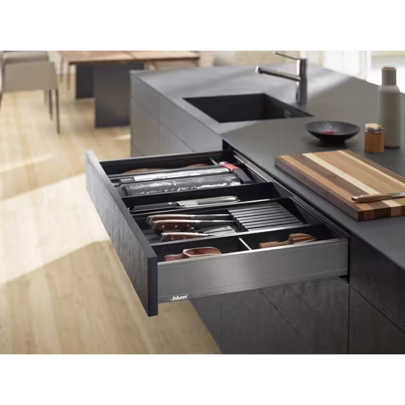 Blum Legrabox Orion Grey pre built M Height drawer  450 Deep