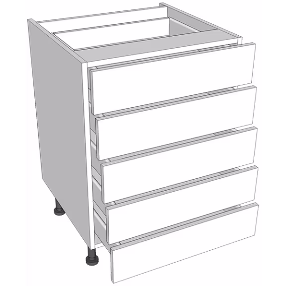 5 drawer kitchen unit drawer pack with doors/drawer fronts