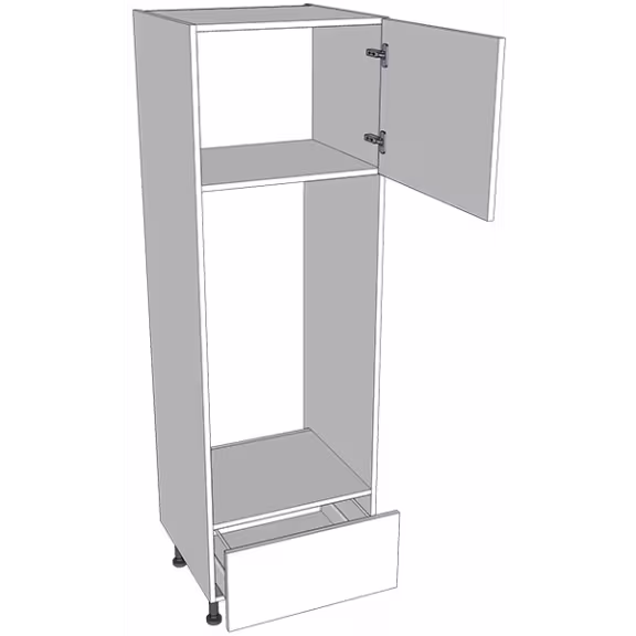 Low oven housing 1825mm high with drawer box with doors/drawer fronts