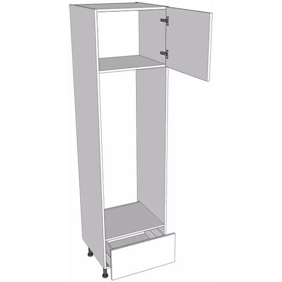Tall oven housing 2150mm high with drawer box with doors/drawer fronts