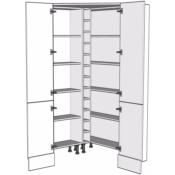 Diagonal Walk In Larder Unit Medium (1970h) with doors/drawer fronts