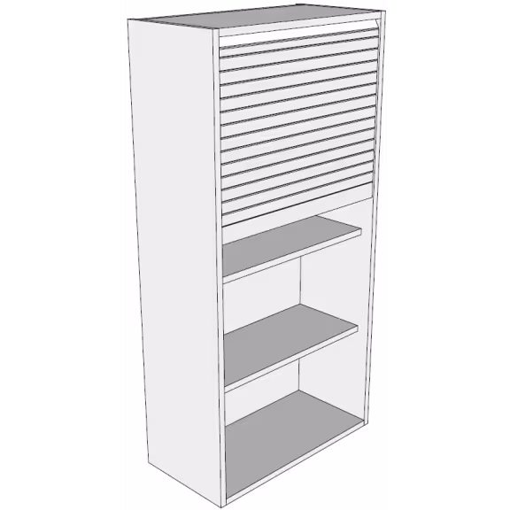 Medium dresser tambour unit carcass and tambour door kit 1210mm high