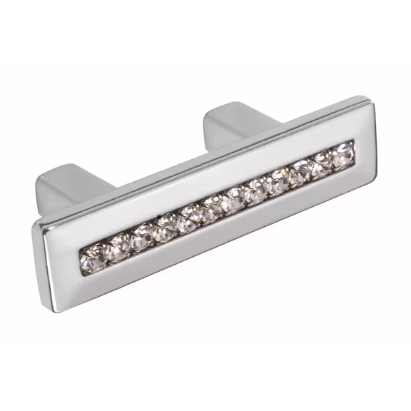 Crystal D Handle in Chrome & Crystal Effect