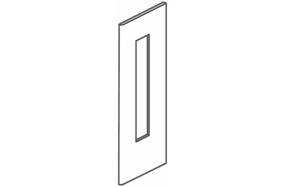 Fitzroy PTO End panel (framed) 772x345x18mm, for use on wall