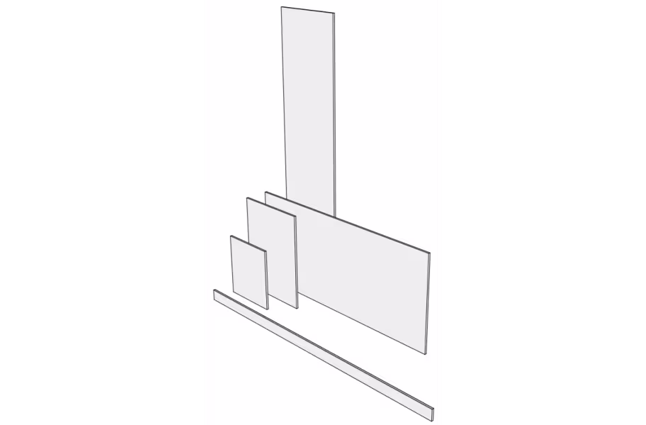 PVC edged panels