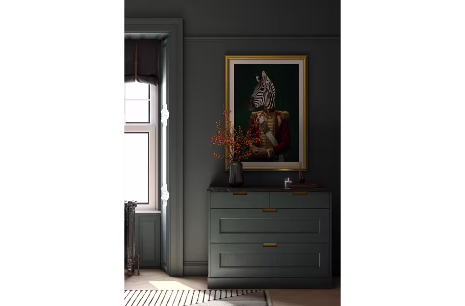 Dark, Copse Green bedroom furniture, replacement bedroom drawer fronts