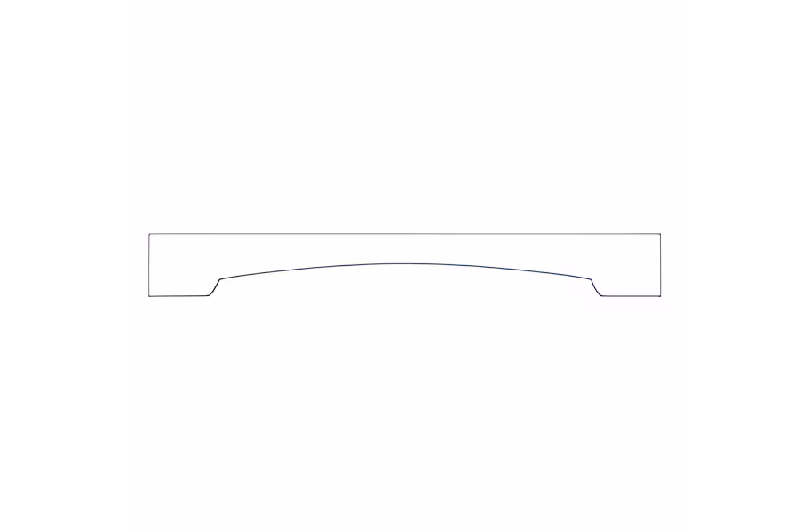 unique arched bridging pelmet