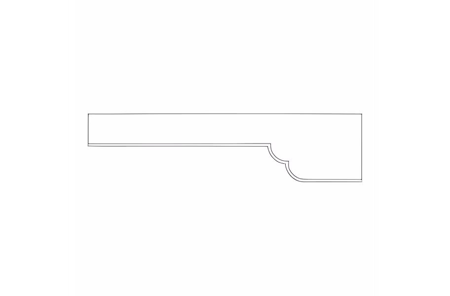 Unique classic bridging pelmet right