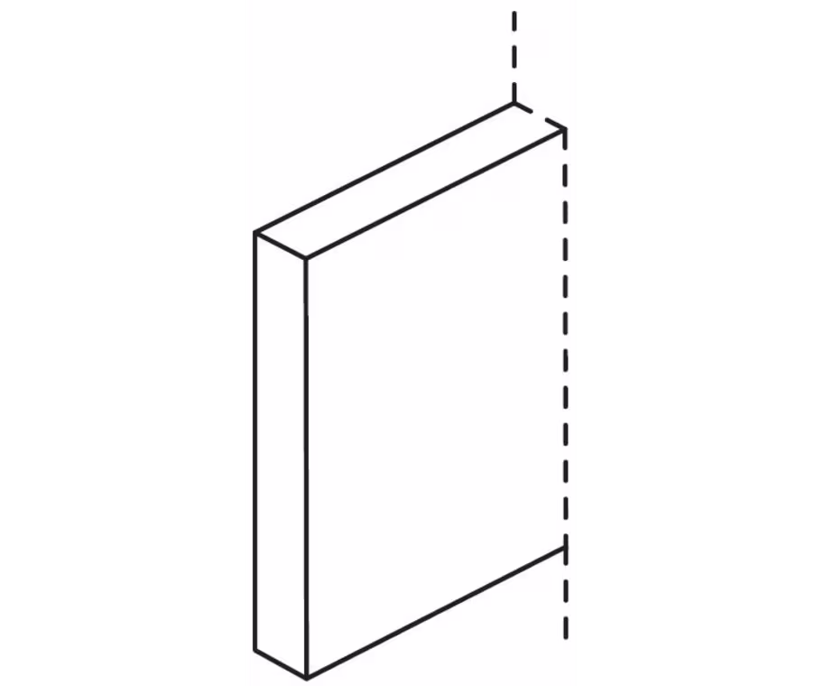 Mornington Beaded PTO Bedroom Plinth, 100x3050x18