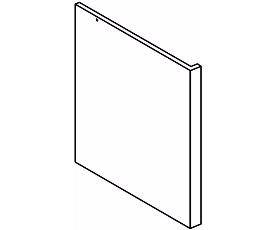 Hunton End panel 685x650x18mm