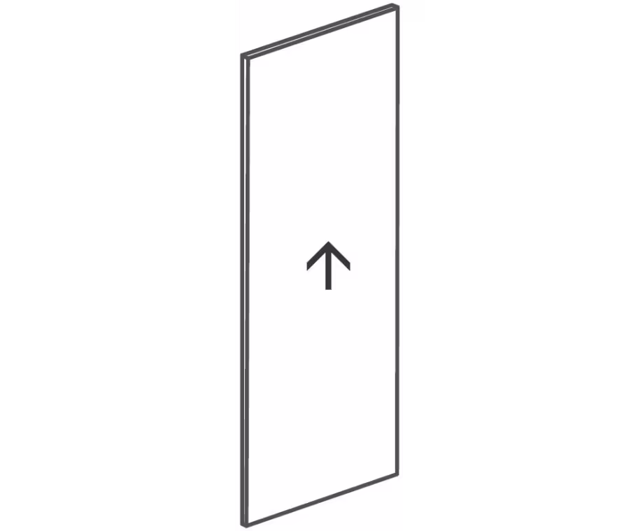 Crathorne PTO Tall Wall End Panel, 954x370x18mm