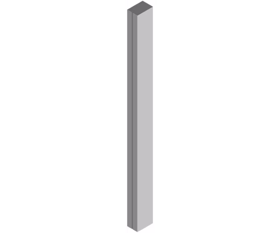 Strada Tall Feature End Post, 3000 X 50 X 75