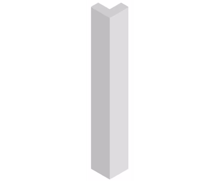 Zola Half Height External Corner Post 325 X 46 X 46