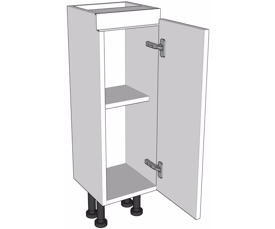 Highline single kitchen cabinets base unit 260mm wide x 300mm deep True Handleless version