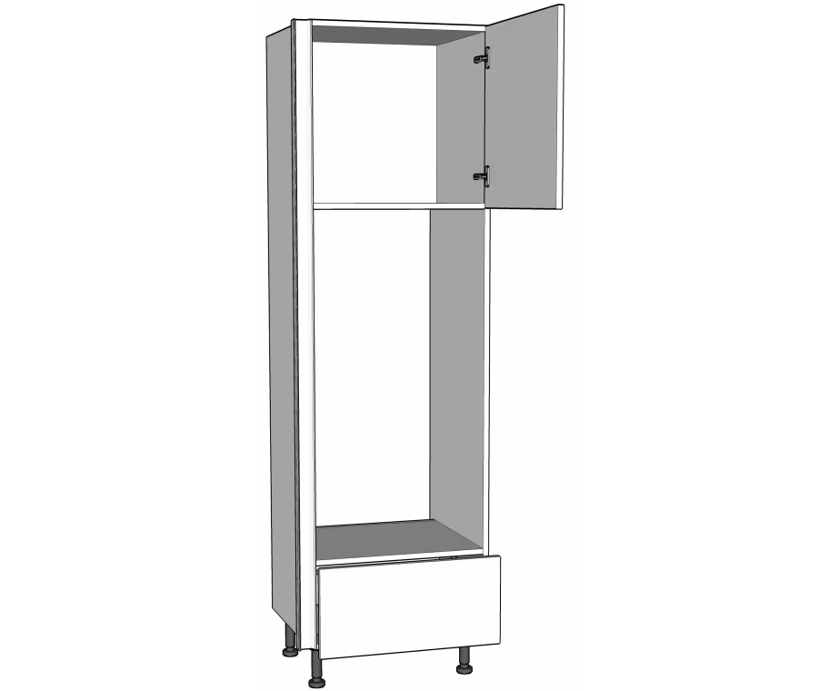 Medium oven housing carcass 1970mm high with drawer box True Handleless version