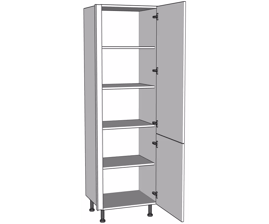 Low storage/broom cupboard unit carcass 1825mm high True Handleless version