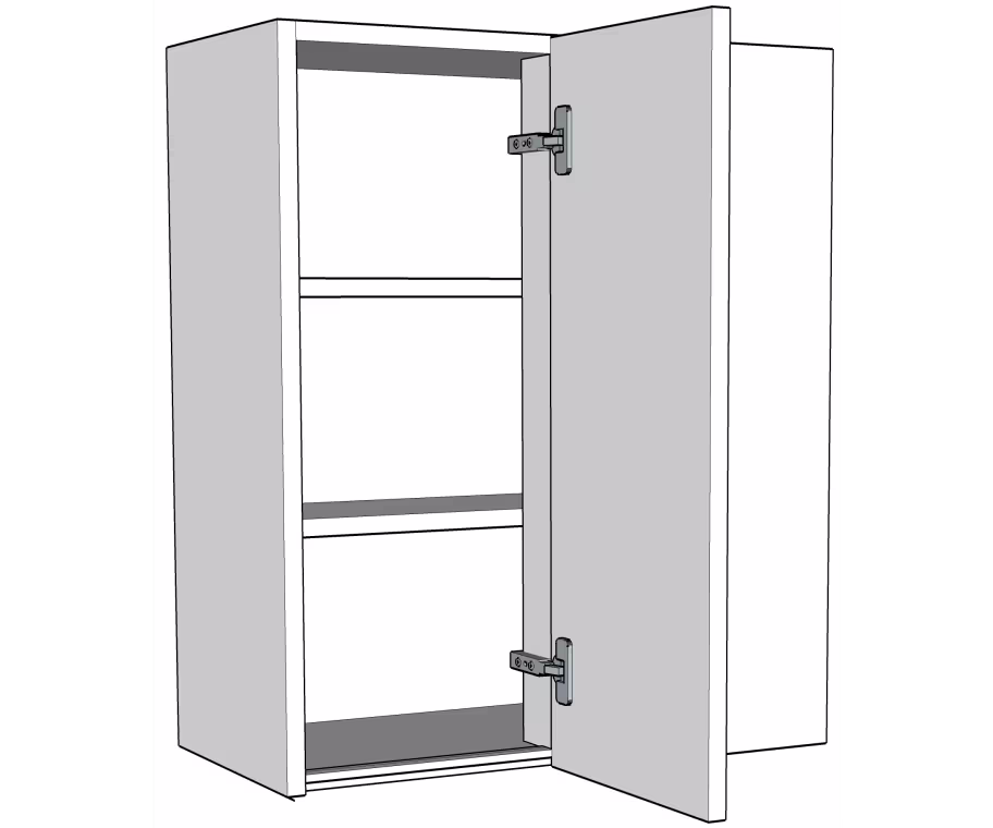 Variable corner wall unit carcass True Handleless version