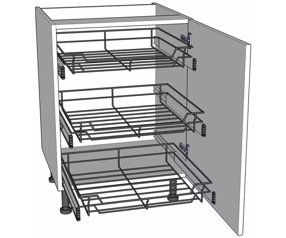 Kitchen base storage unit with doors/drawer fronts