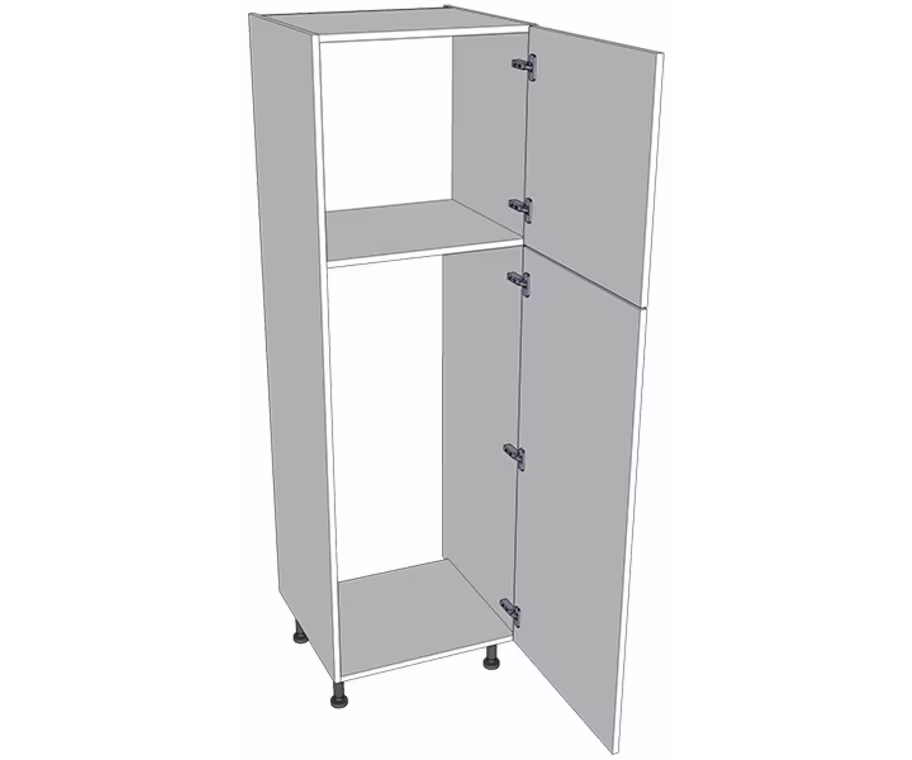 Low fridge freezer housing carcass 1825mm high with doors/drawer fronts