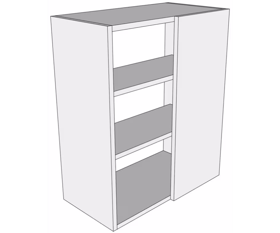 Peninsula variable corner wall unit carcass