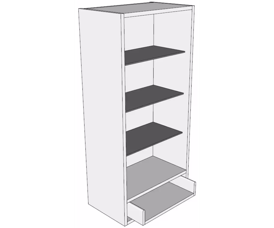 Low glazed dresser unit 1065mm high