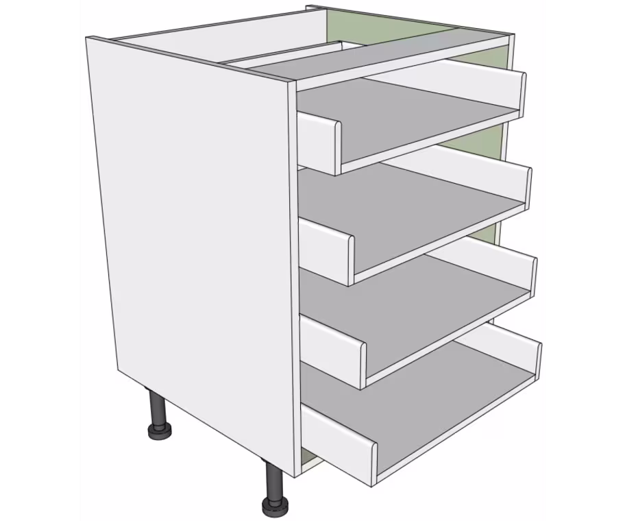 4 drawer kitchen unit drawer pack