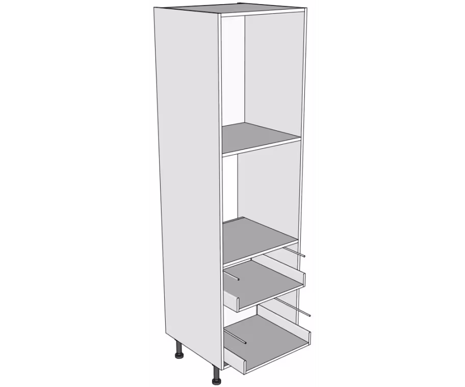 Medium oven housing carcass 1970mm high with drawer boxes